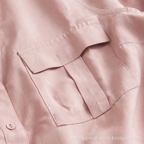 Ladies Long Tencel kortärmad tröja